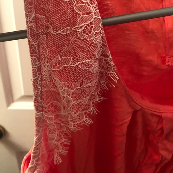 NWT Elle x Kohl’s Pink w White Lace Work Blouse - Picture 4 of 8